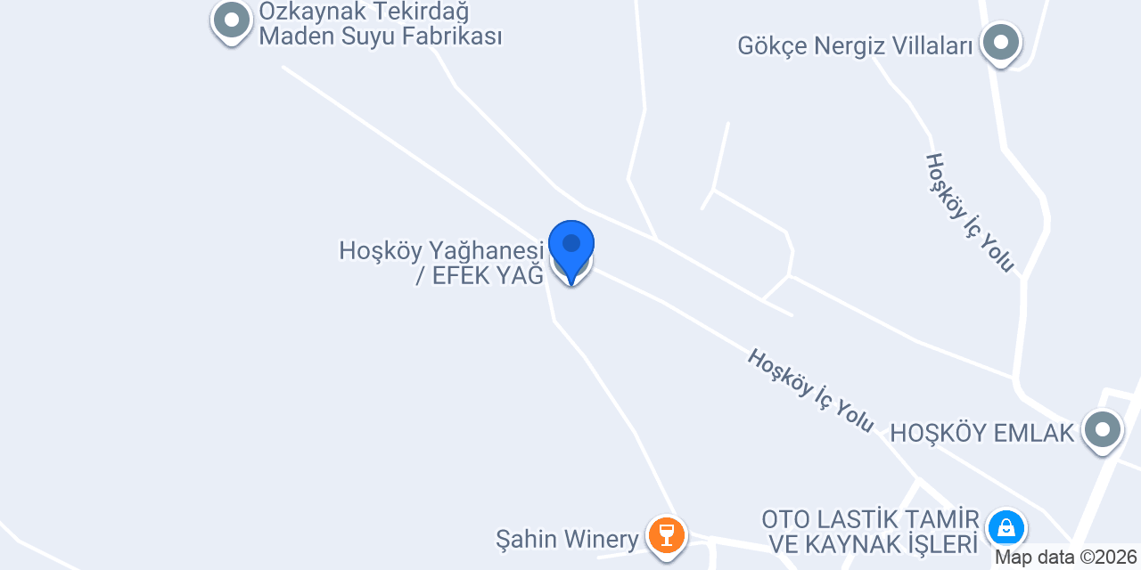 Hoşköy Yağhanesi / EFEK YAĞ konumu