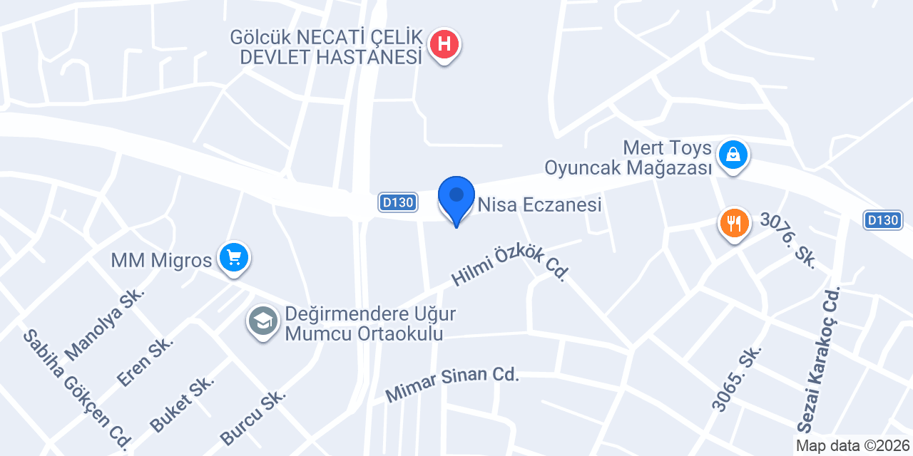 Nisa Eczanesi konumu