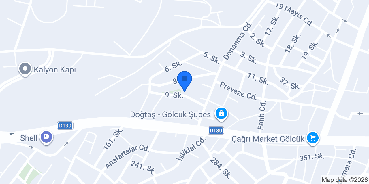 Gölcük Öğretmenevi konumu