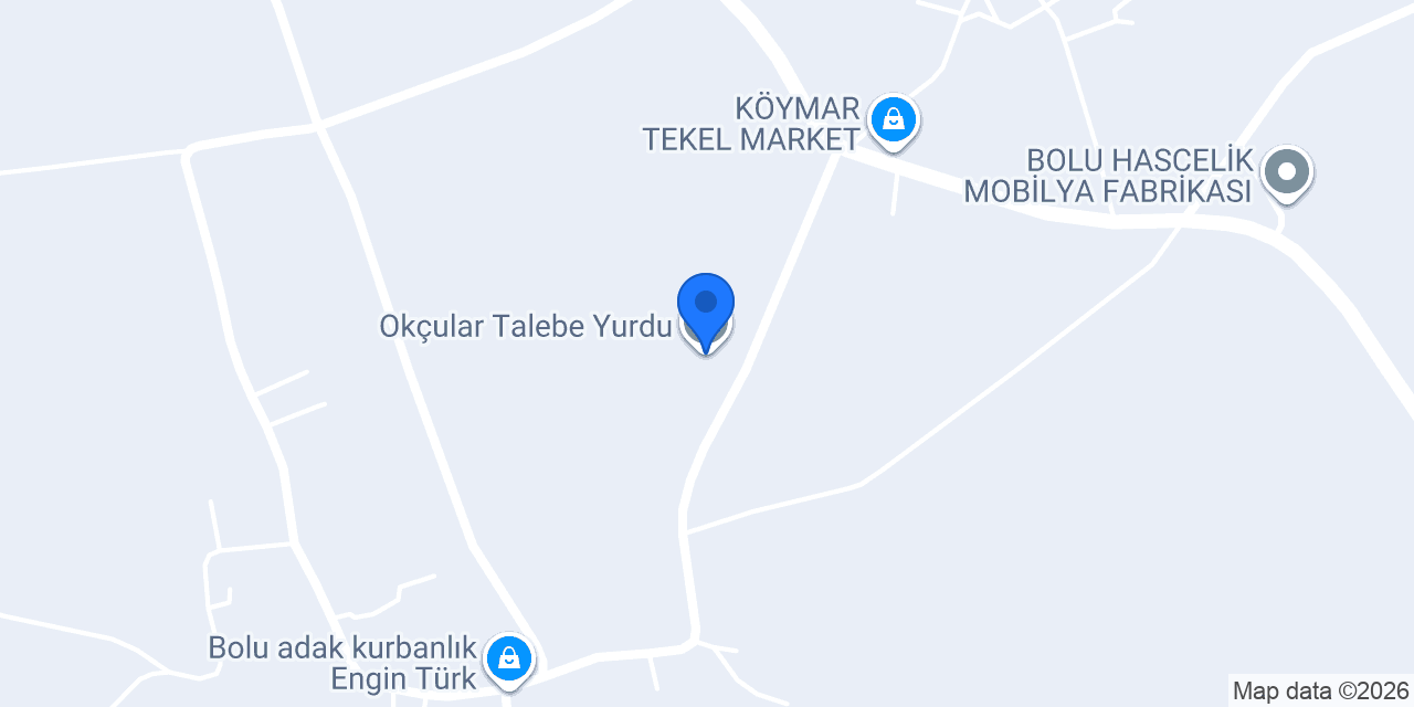 Okçular Talebe Yurdu konumu