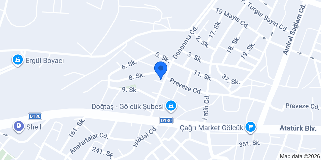 Gölcük 7/24 Çilingir Şahinoğlu konumu