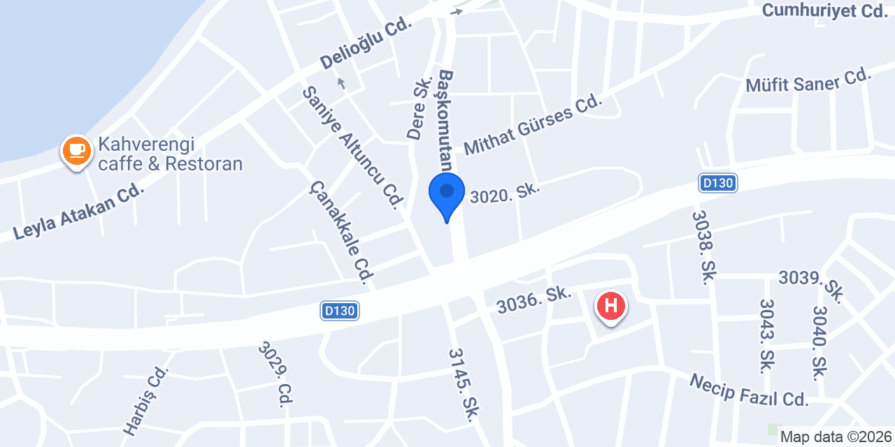 Günay Rent Acar konumu