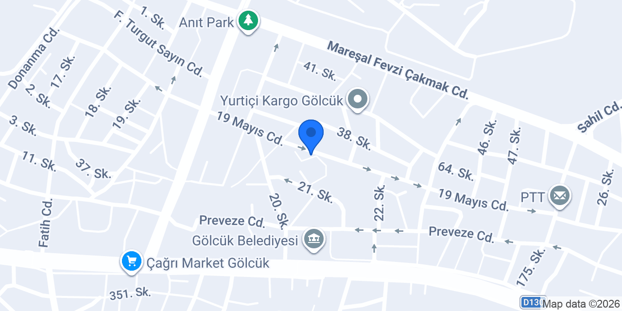 Gölcük Azaklar Çilingir konumu