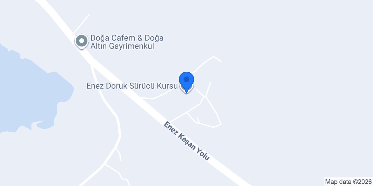 Enez Doruk Sürücü Kursu konumu