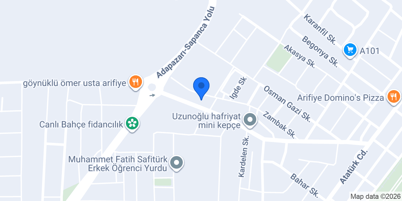 Bizim Cafe restorant konumu