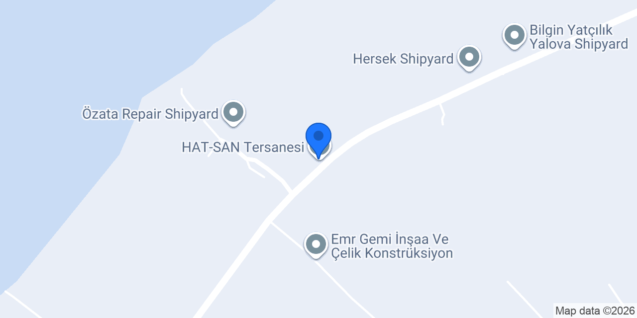 HAT-SAN Tersanesi konumu