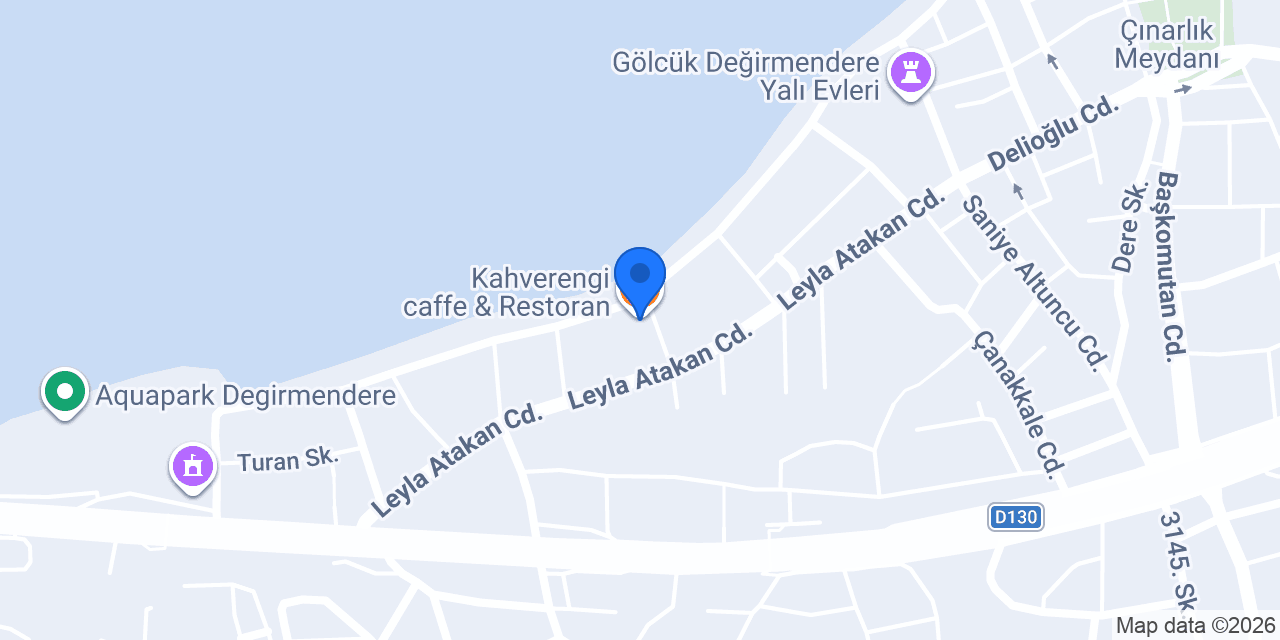 Kahverengi caffe & Restoran konumu