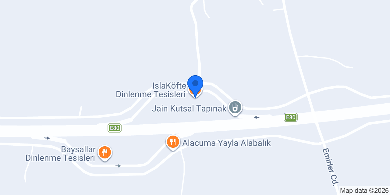IslaKöfte Dinlenme Tesisleri konumu