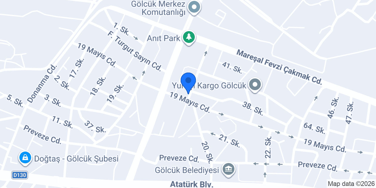 Pideci Yılmaz Gölcük konumu