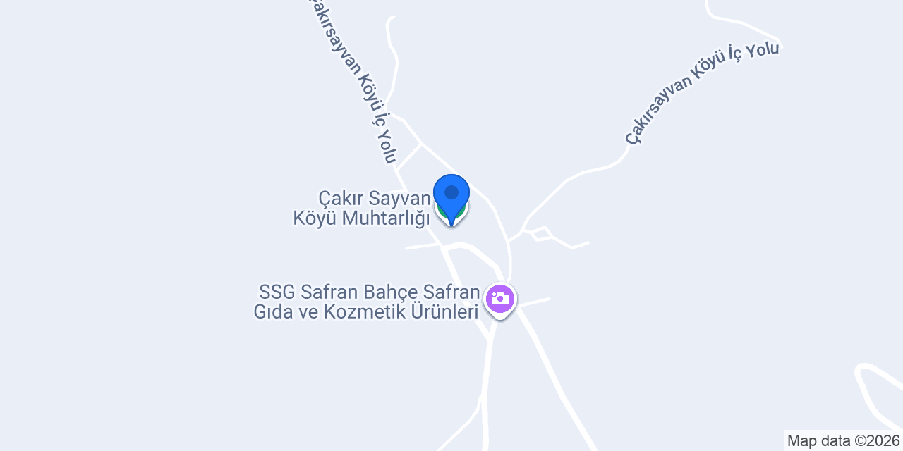 Çakır Sayvan Köyü Muhtarlığı konumu