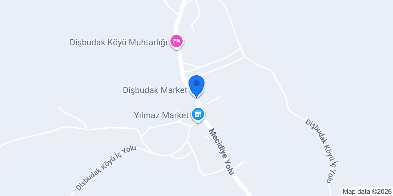 Dişbudak Market konumu