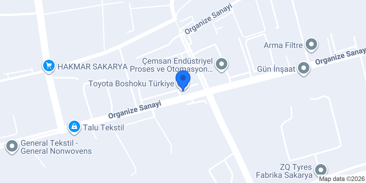 Toyota Boshoku Türkiye konumu