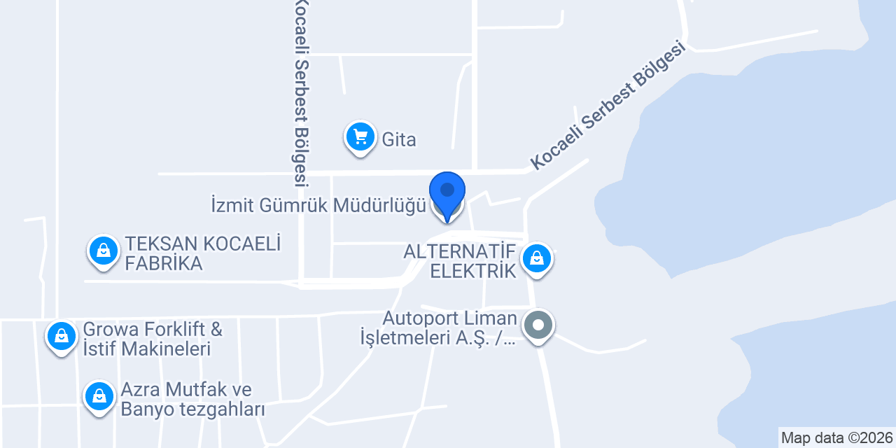 İzmit Gümrük Müdürlüğü konumu