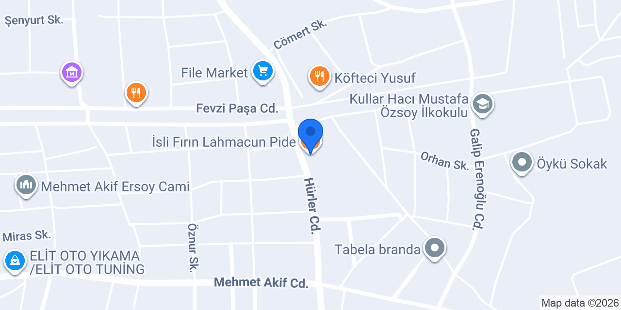 İsli Fırın Lahmacun Pide konumu