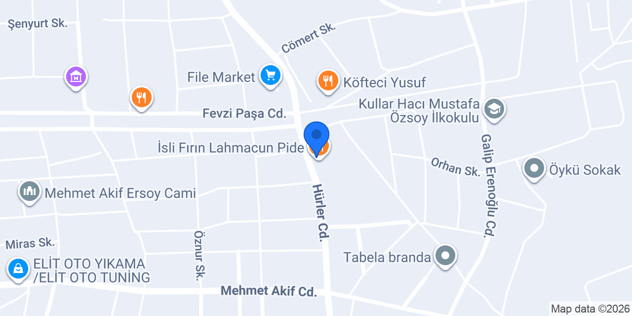 Cadde Balık Restaurant konumu