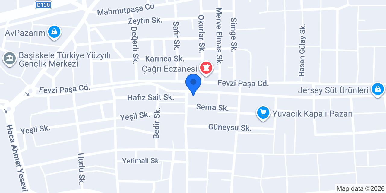 Şok Market konumu