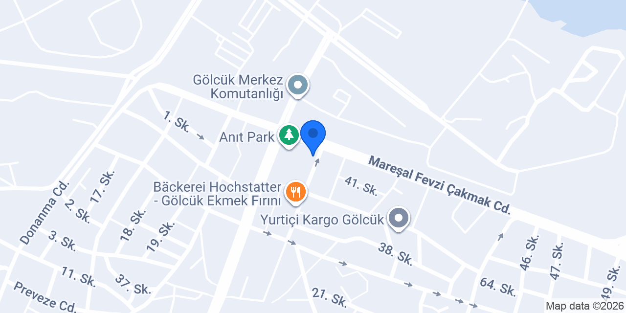 Finansbank gölcük Şubesi konumu