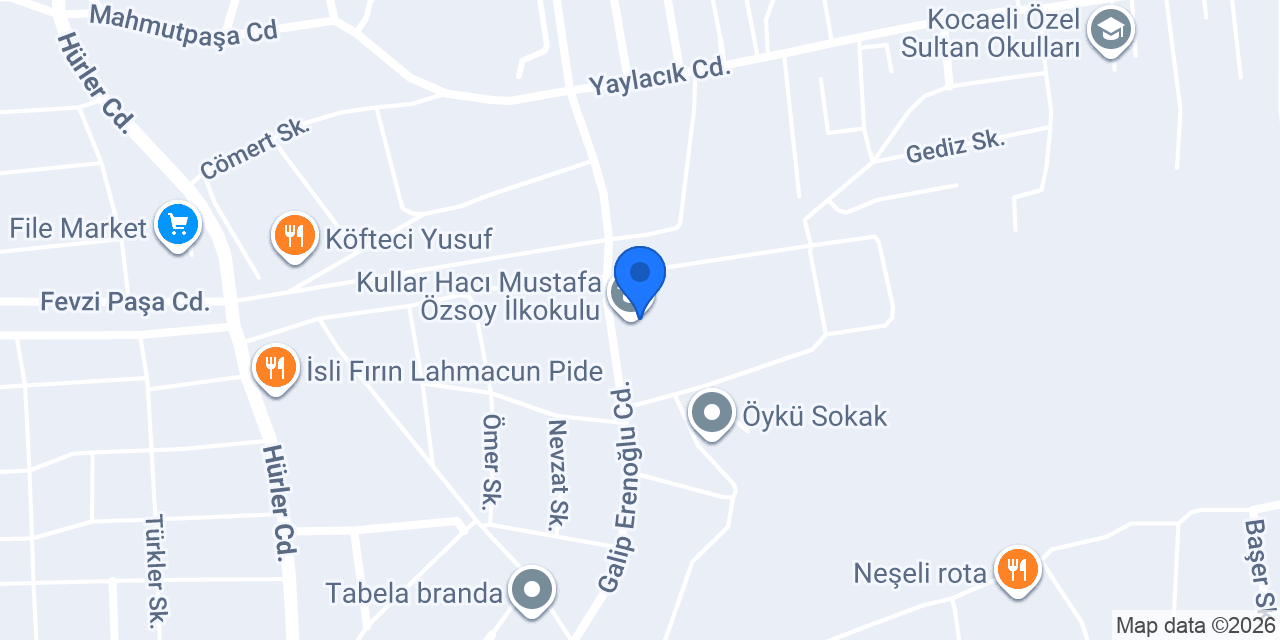 Kullar Hacı Mustafa Özsoy İlkokulu konumu