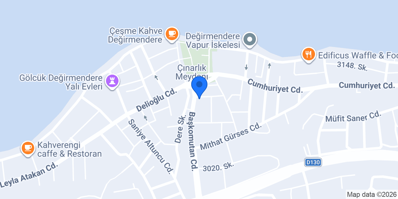 Değirmendere Kuyumcusu konumu