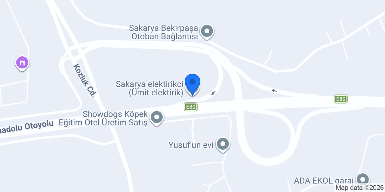 Sakarya elektirikci (Ümit elektirik) konumu