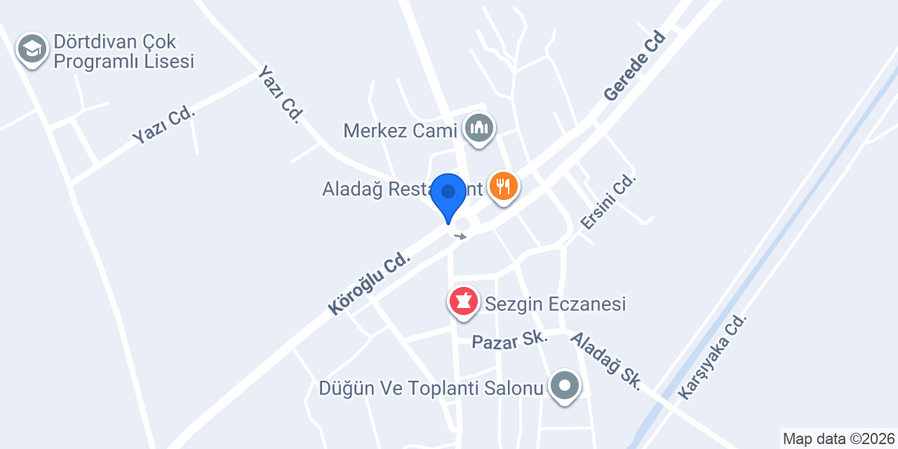 Dörtdivan Müftülüğü konumu
