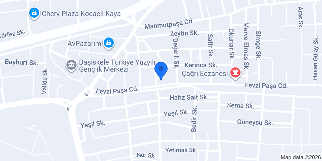 Derin Petshop konumu