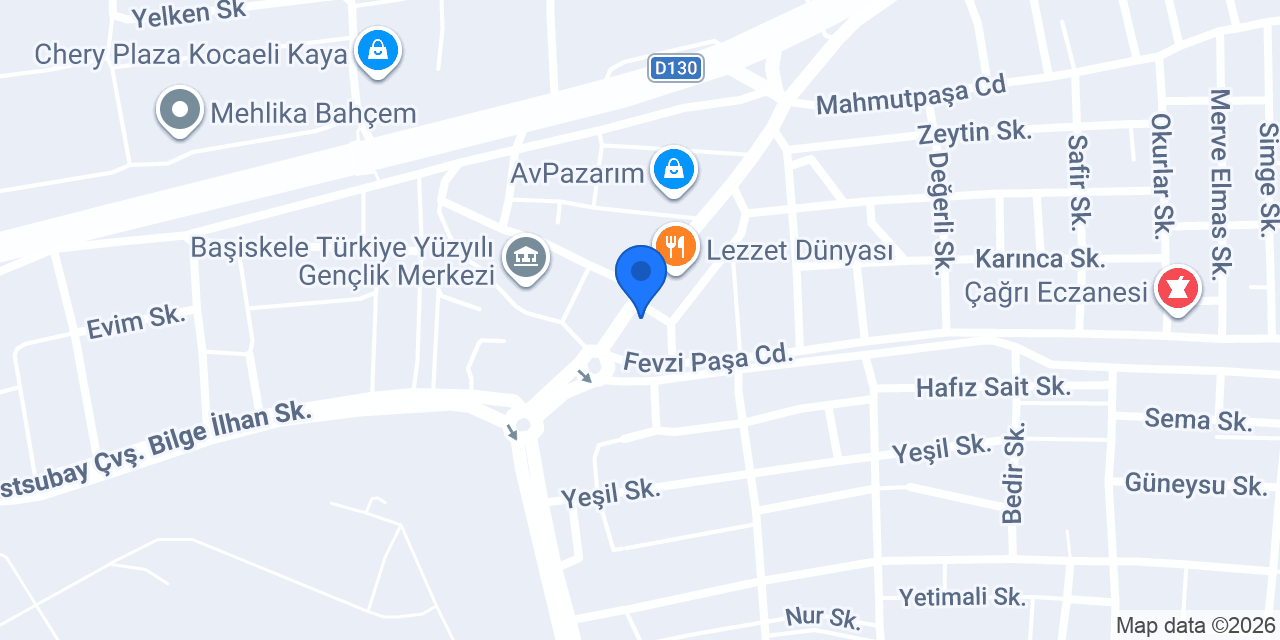 BAŞİSKELE YAPI MARKET konumu