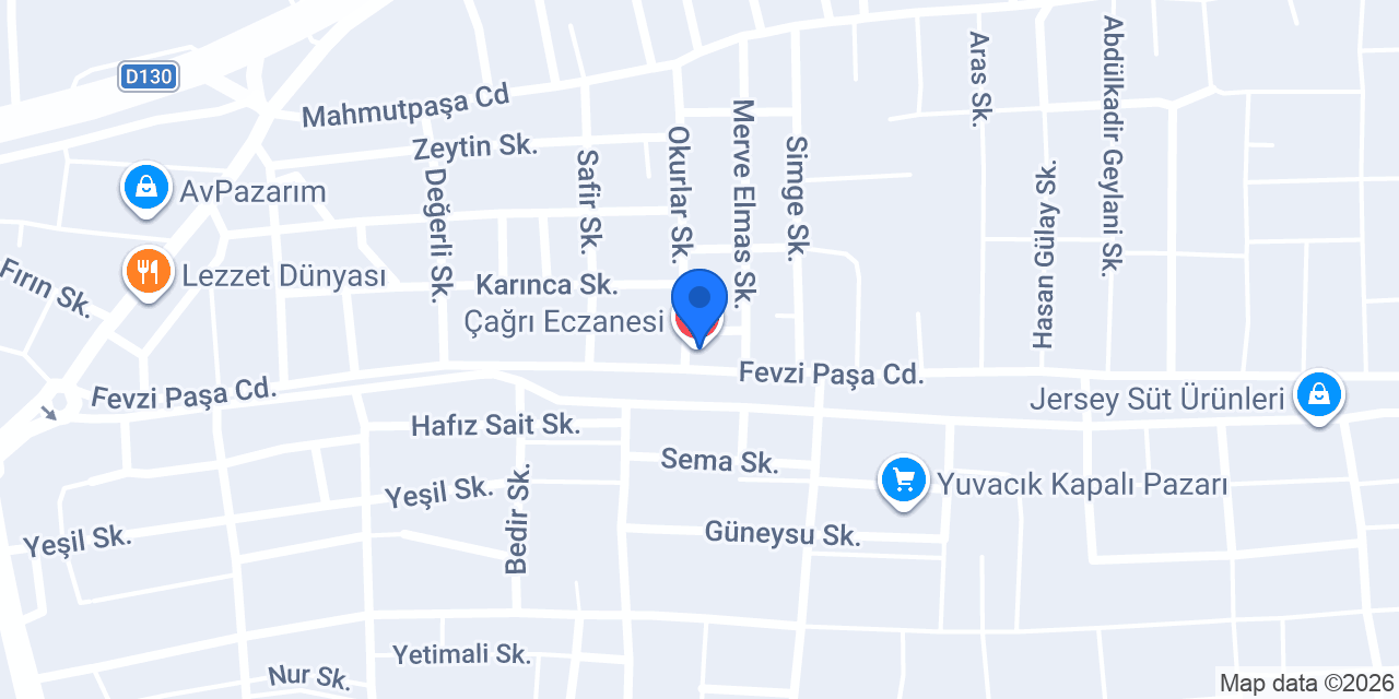 Çağrı Eczanesi konumu