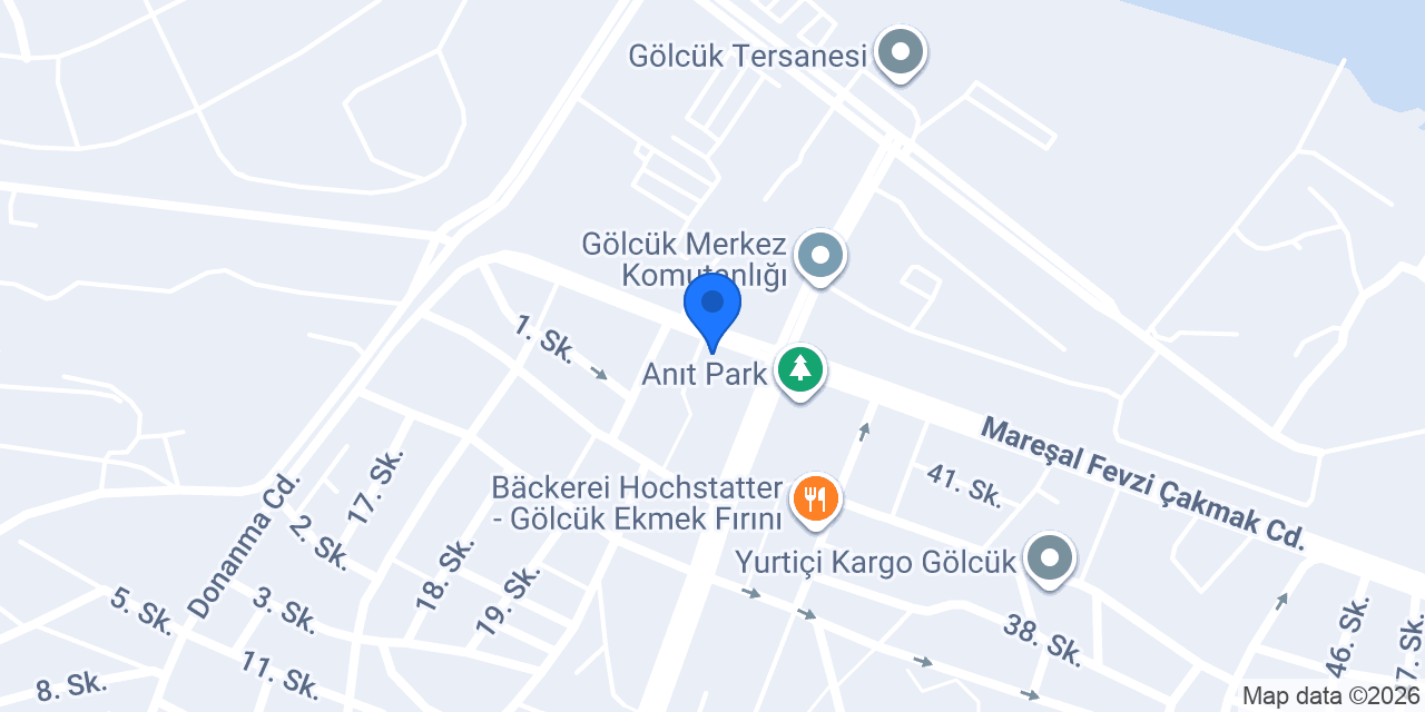Cadde Katık Gölcük Şubesi konumu