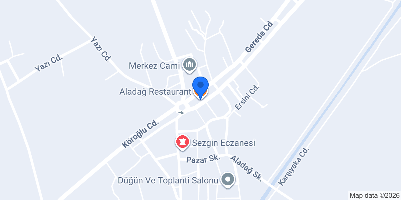 Aladağ Restaurant konumu