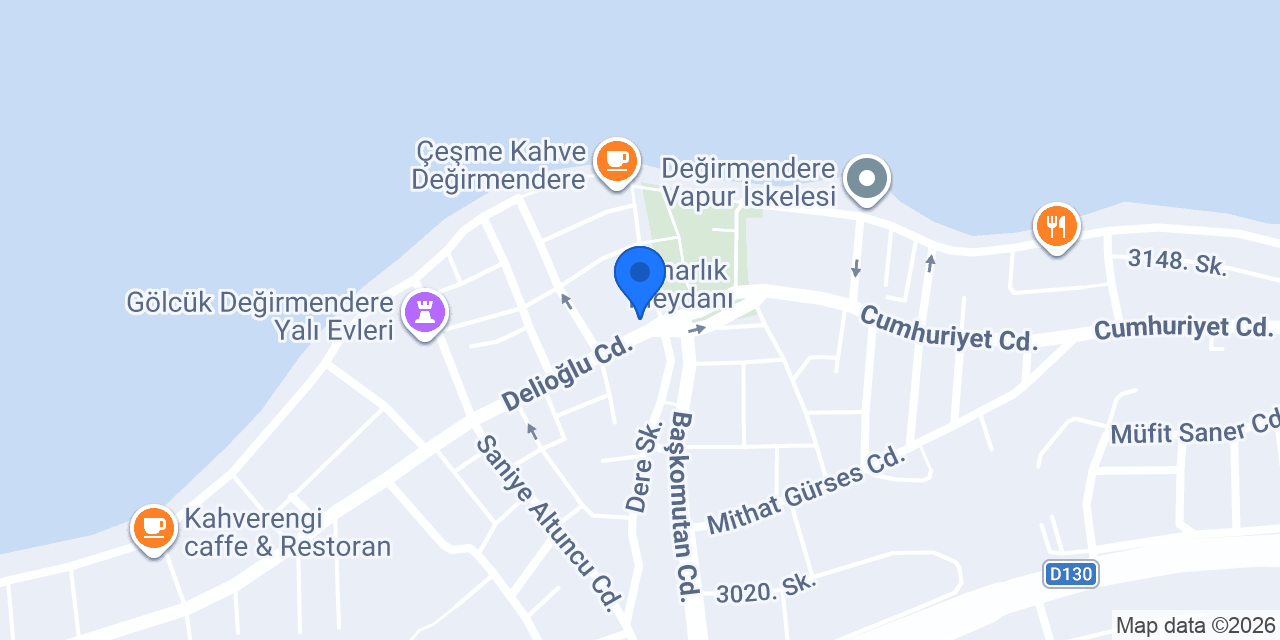 Çınar Kuyumculuk Değirmendere konumu