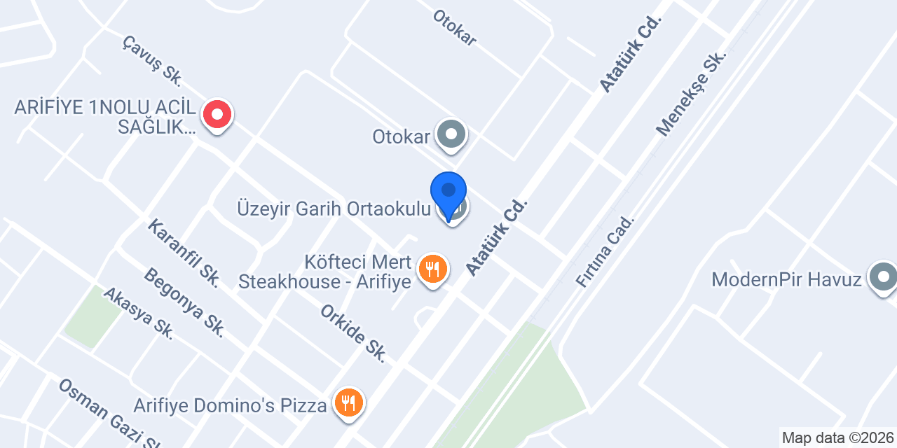 Üzeyir Garih Ortaokulu konumu