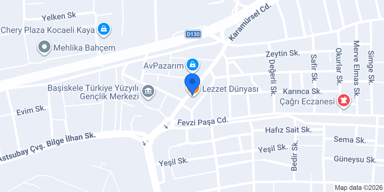 Lezzet Dünyası konumu