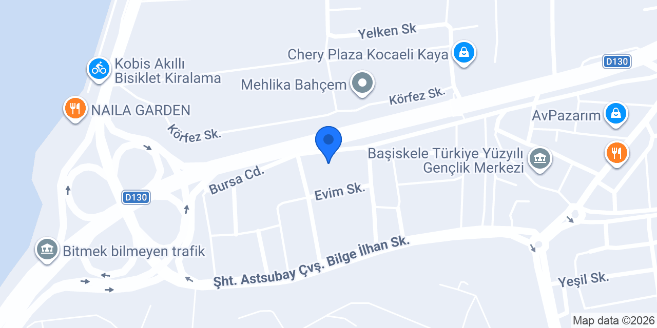 Kitche Mutfak Başiskele Mağaza konumu