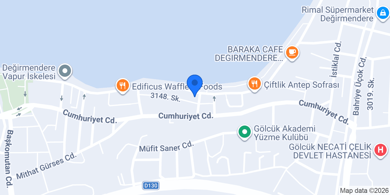 Değirmendere Balık Ekmek konumu