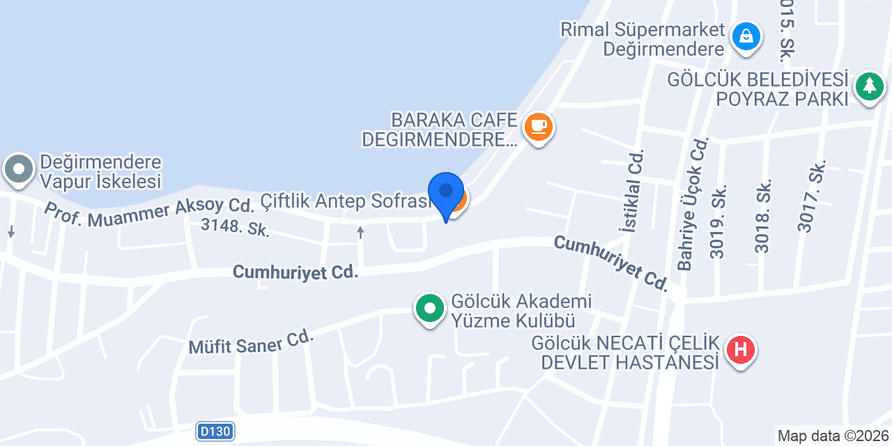 Packet Burger Değirmendere konumu