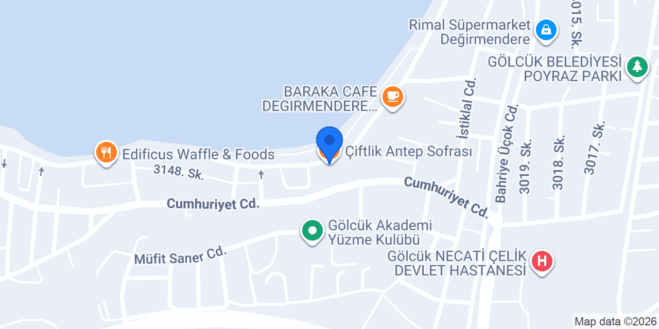 Çiftlik Antep Sofrası konumu