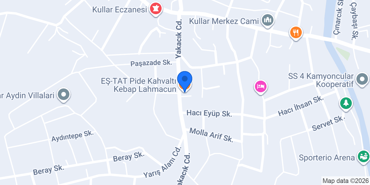 EŞ-TAT Pide Kahvaltı Kebap Lahmacun konumu