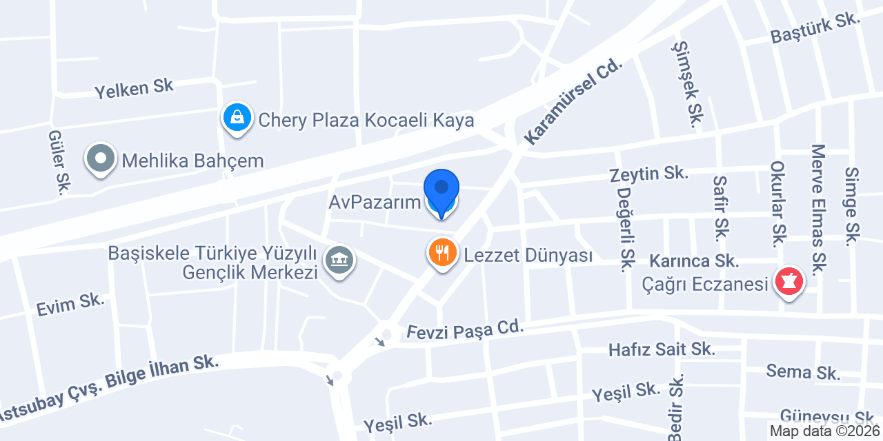 AvPazarım konumu