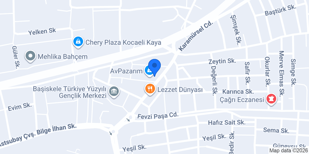 Sedir Ağacı Pastanesi konumu