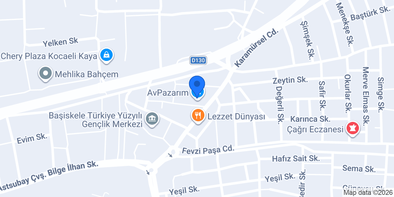 Başiskele ( Dry Türk) Kuru Temizleme konumu