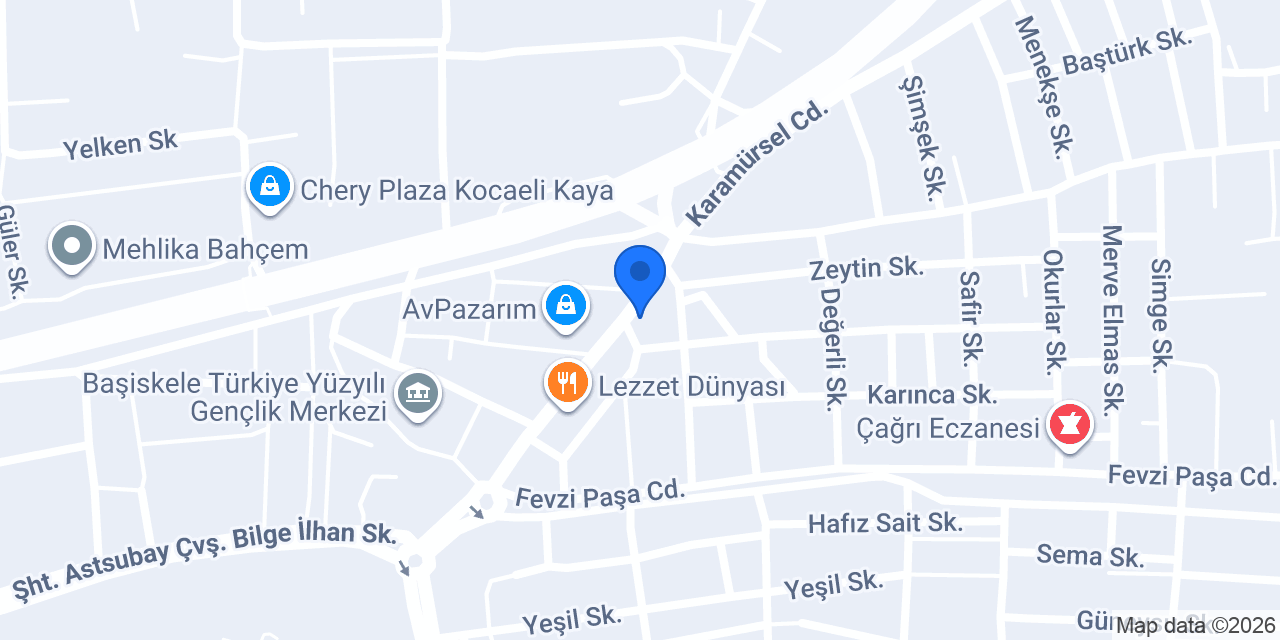 İkebana Çiçekçilik Başiskele konumu