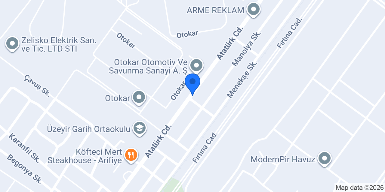 ST MOTORLU ARAÇLAR konumu