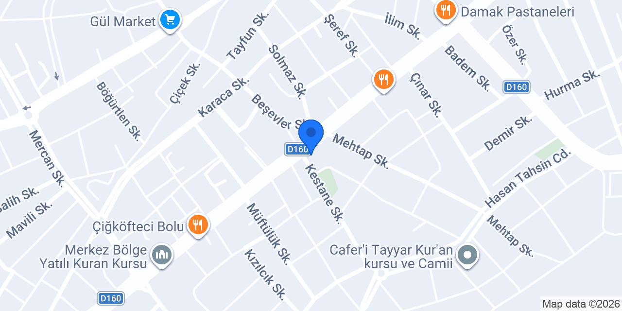 Artes Ticaret Tesisat konumu