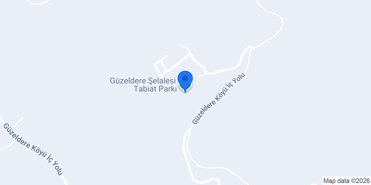 Güzeldere Şelalesi Tabiat Parkı konumu