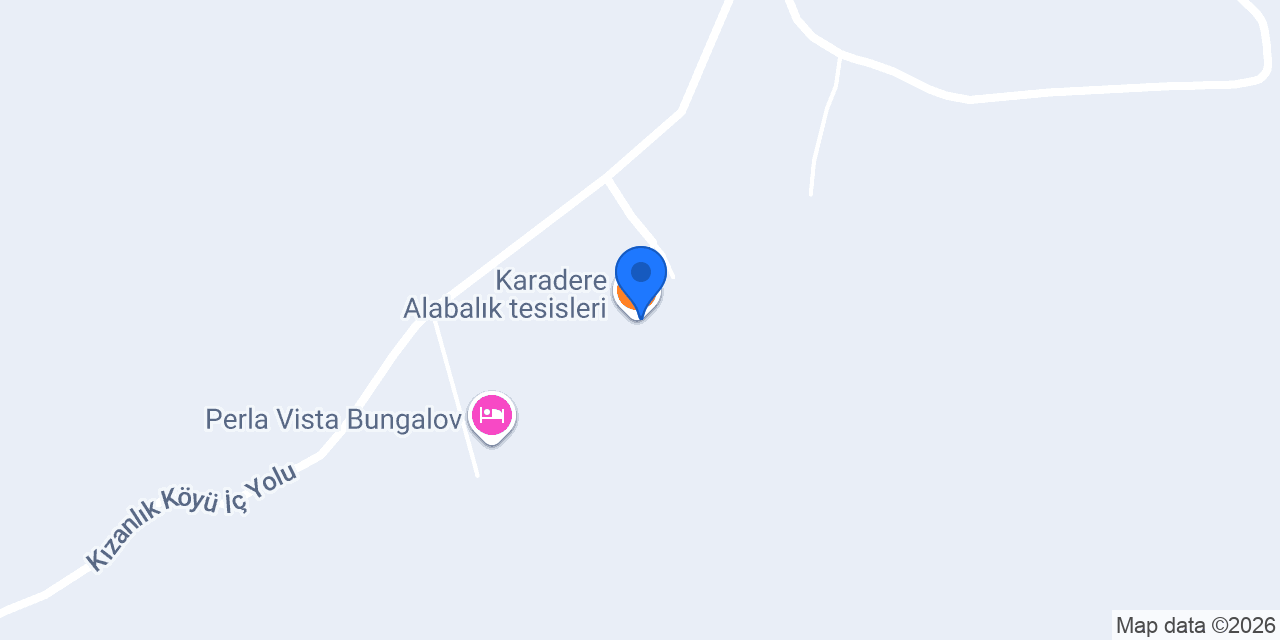 Karadere Alabalık tesisleri konumu