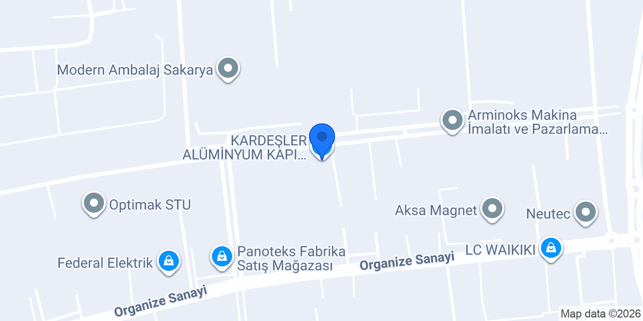 KARDEŞLER ALÜMİNYUM KAPI PENC.SİST.AKS.LTD ŞTİ. konumu