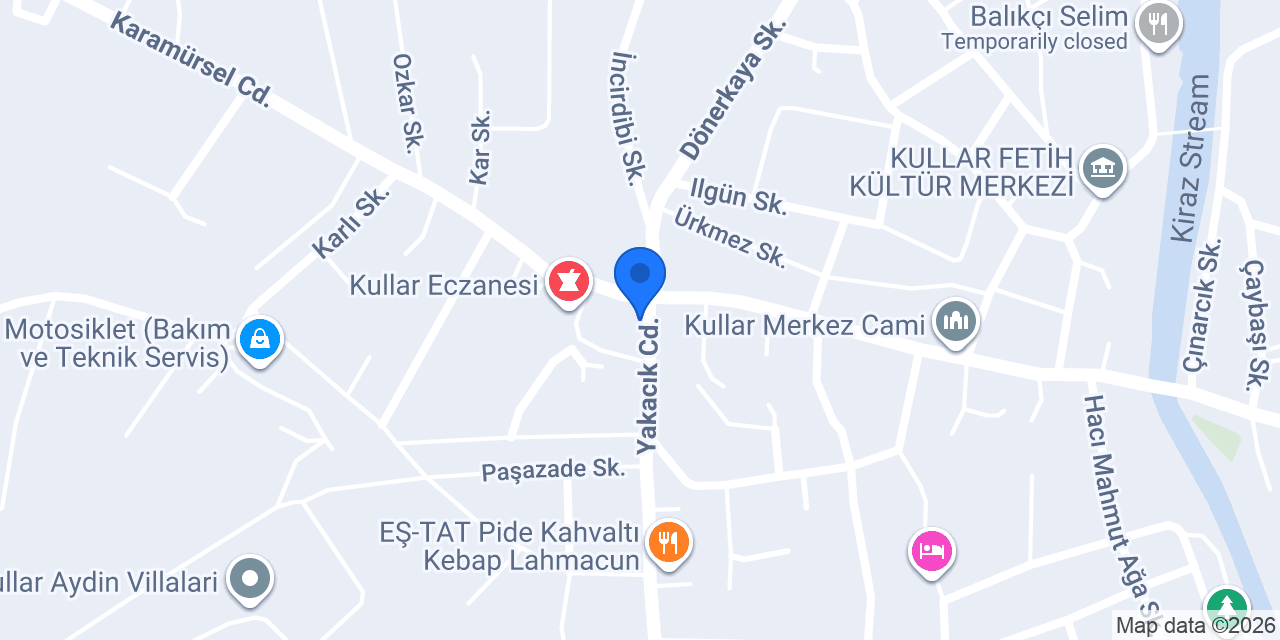 Kullar Taksi konumu