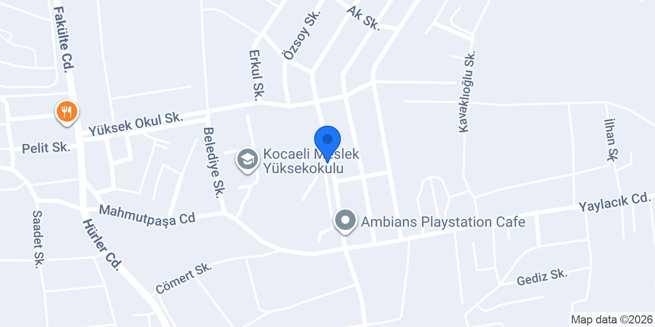 Kocaeli Üniversitesi Devlet Konservatuvarı konumu