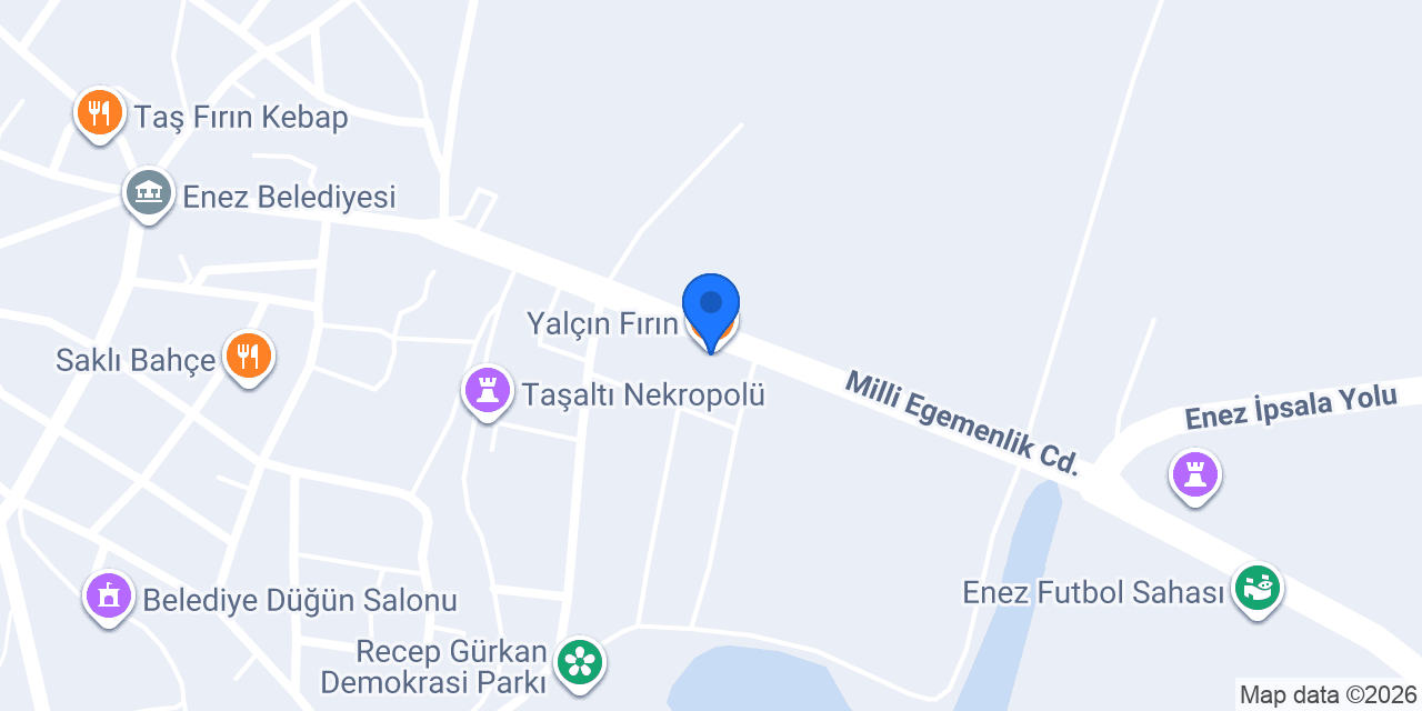 Yalçın Fırın konumu